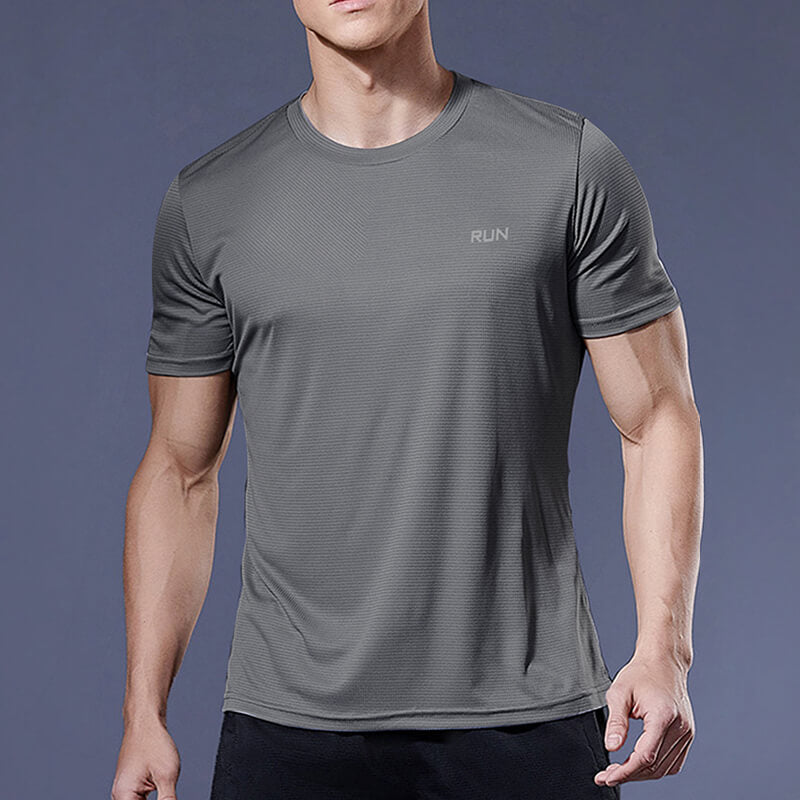 Camisetas Esportivas de Compressão Quick Dry Masculinas