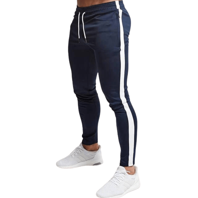 Calça de Ginástica Masculina - Moletom Slim Jogger de Algodão para Treino e Uso Casual