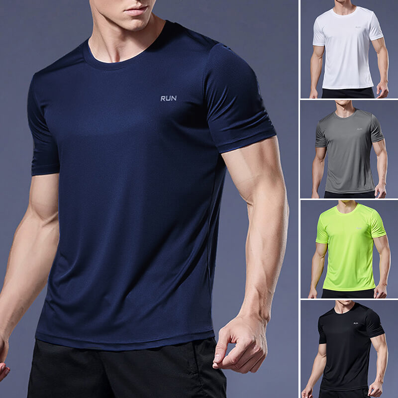 Camisetas Esportivas de Compressão Quick Dry Masculinas