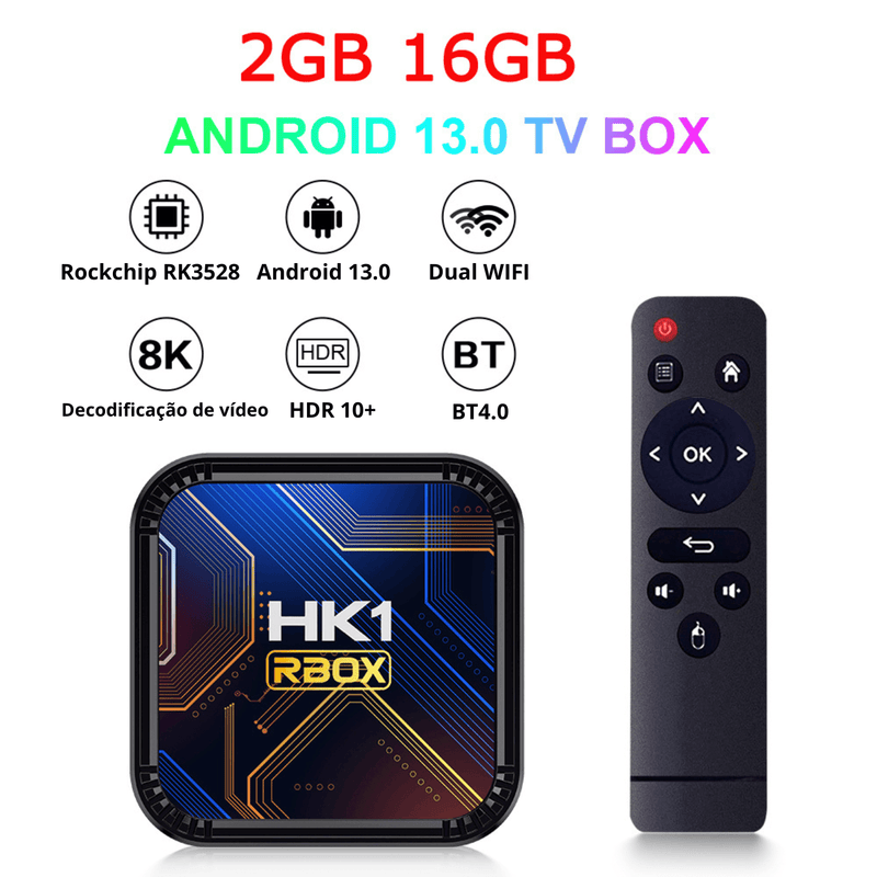 HK1 RBOX K8S RK3528 - A Revolução da Sua TV