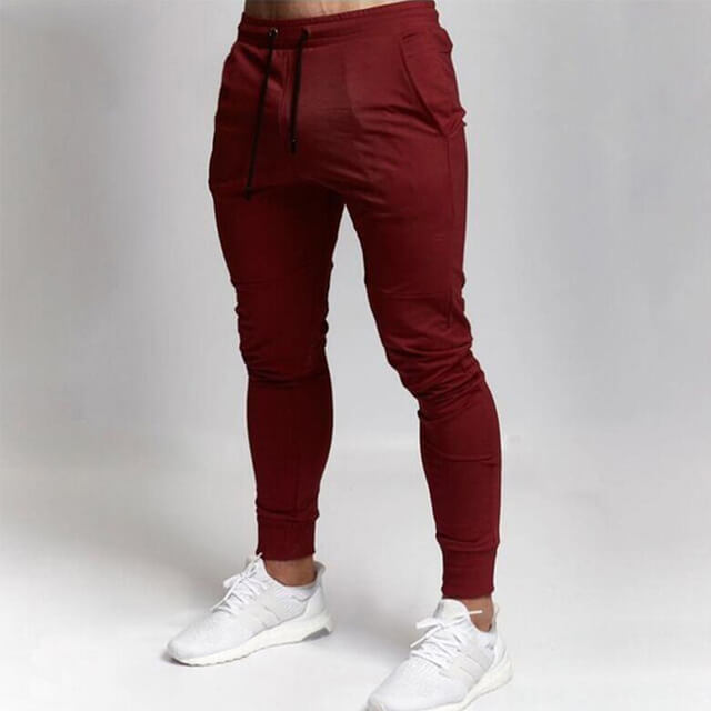 Calça de Ginástica Masculina - Moletom Slim Jogger de Algodão para Treino e Uso Casual