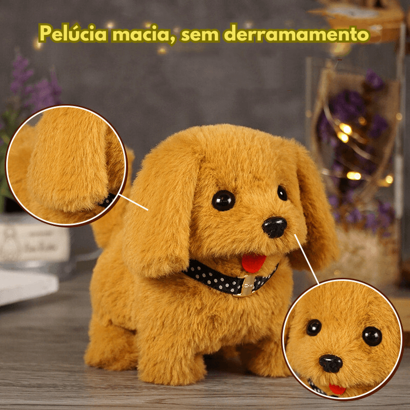 Cachorro de Pelúcia Eletrônico Interativo