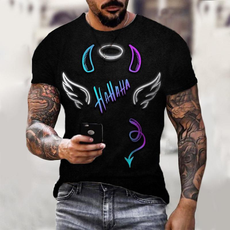 T-shirt Masculina com Estampa Digital 3D - Diversas Expressões e Tamanhos até 6G